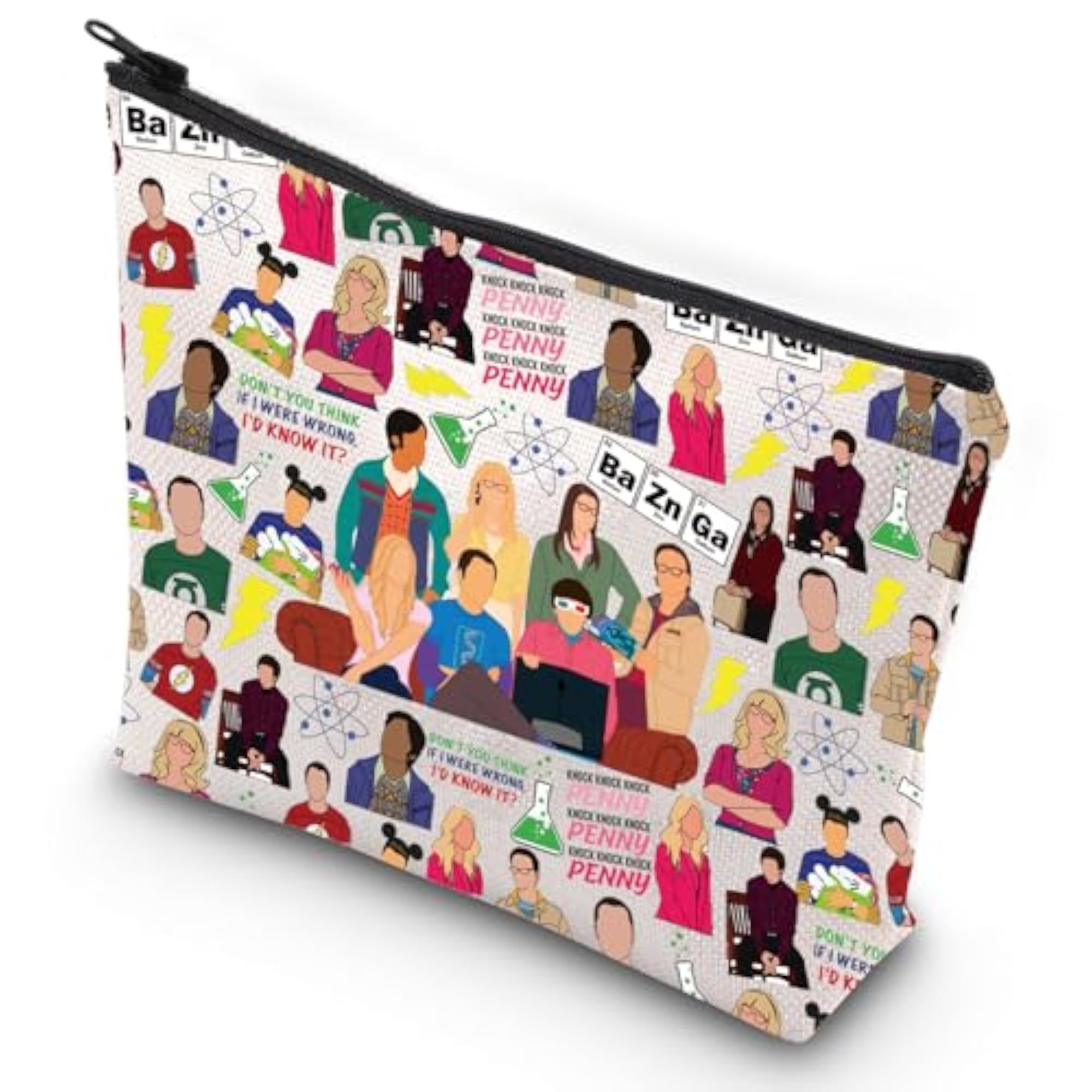Funny Sheldon Cooper Cosmetic Bag, Bazinga Gift Pouch